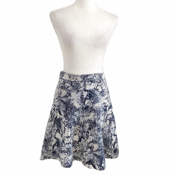 Bcbgmaxazria MEYA FOLIAGE KNITTED A-LINE MINI SKIRT - L - Picture 2 of 10